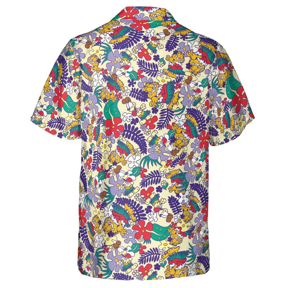 Aloha Garfield And Odie  Hawaiian Shirt - 3