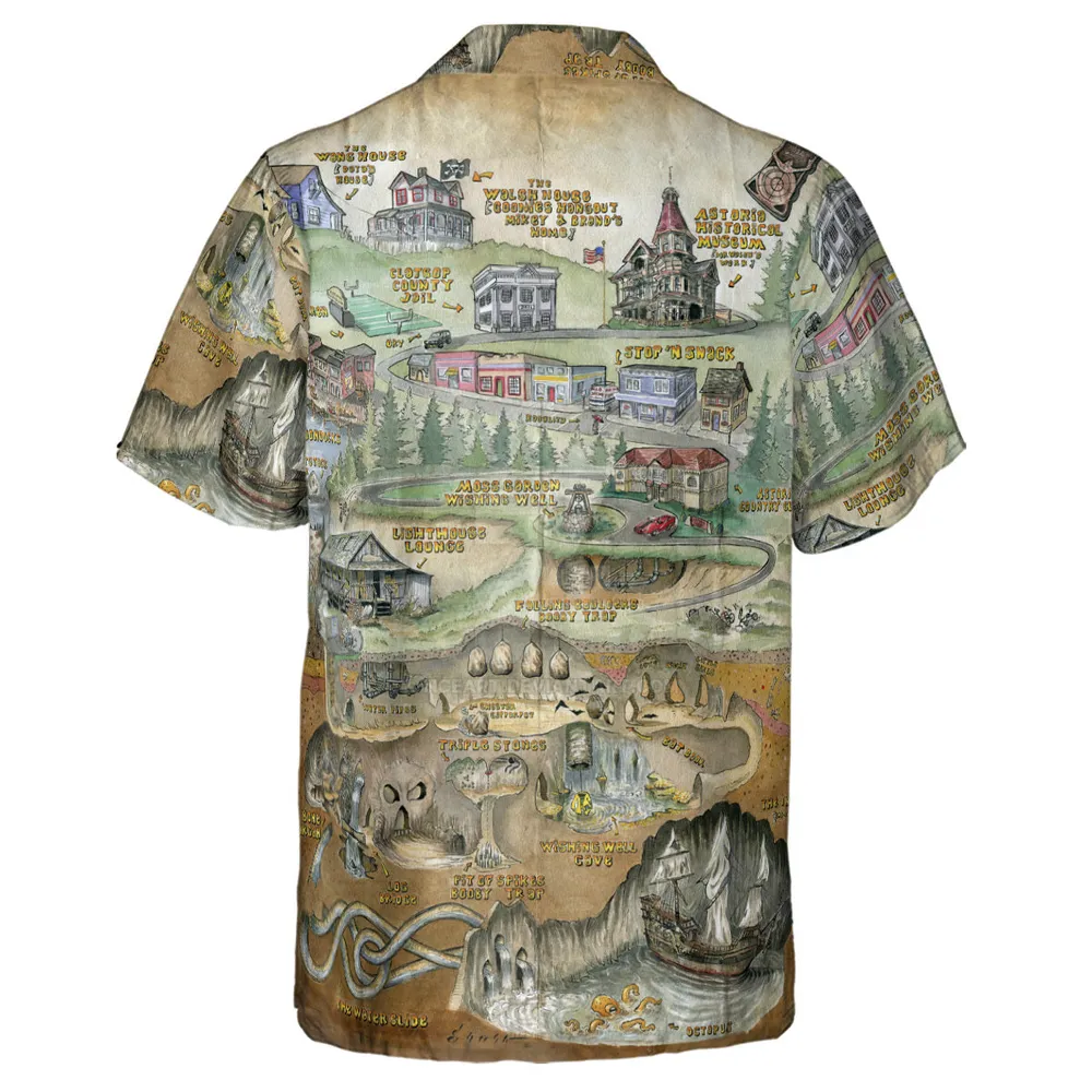 The Goonies Adventure Map Hawaiian Shirt - 3