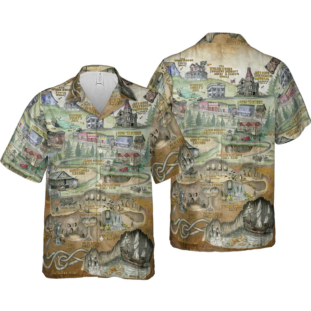 The Goonies Adventure Map Hawaiian Shirt - 4