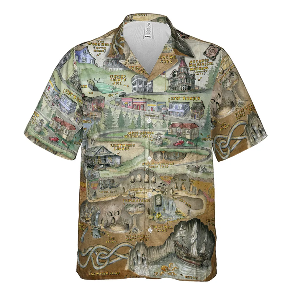 The Goonies Adventure Map Hawaiian Shirt - 2