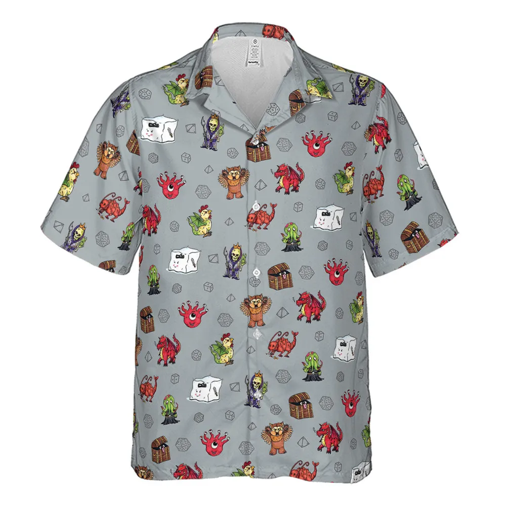 Little Monsters DnD Hawaiian Shirt - 2