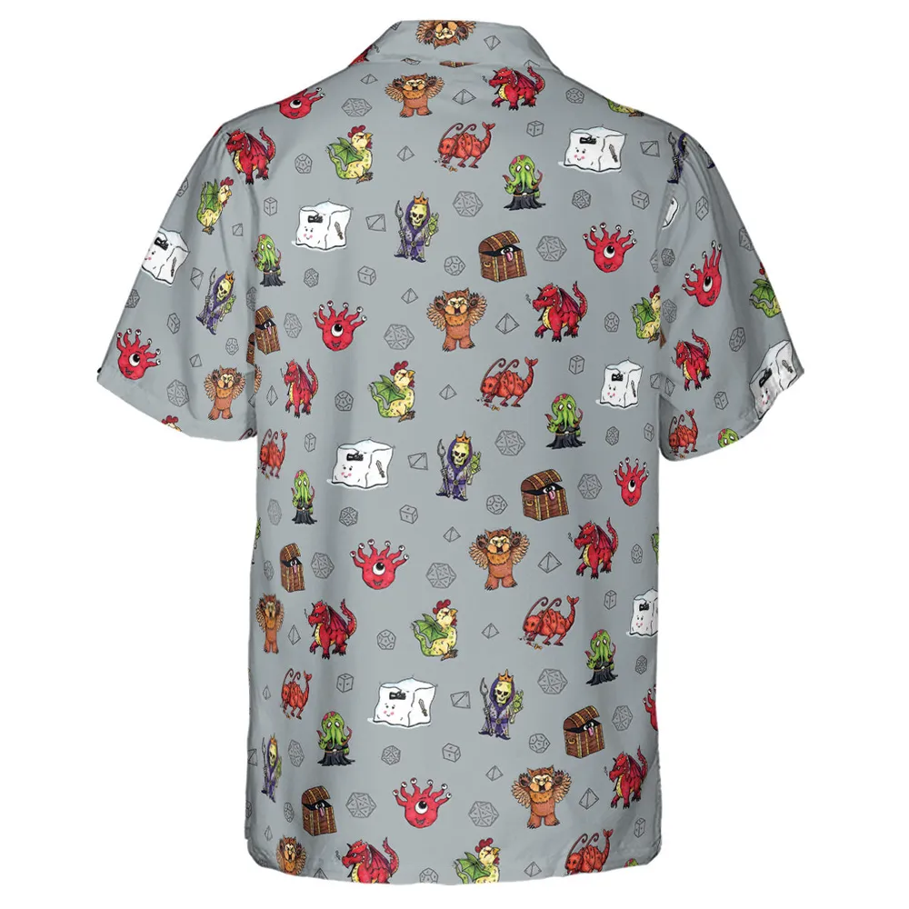 Little Monsters DnD Hawaiian Shirt - 3
