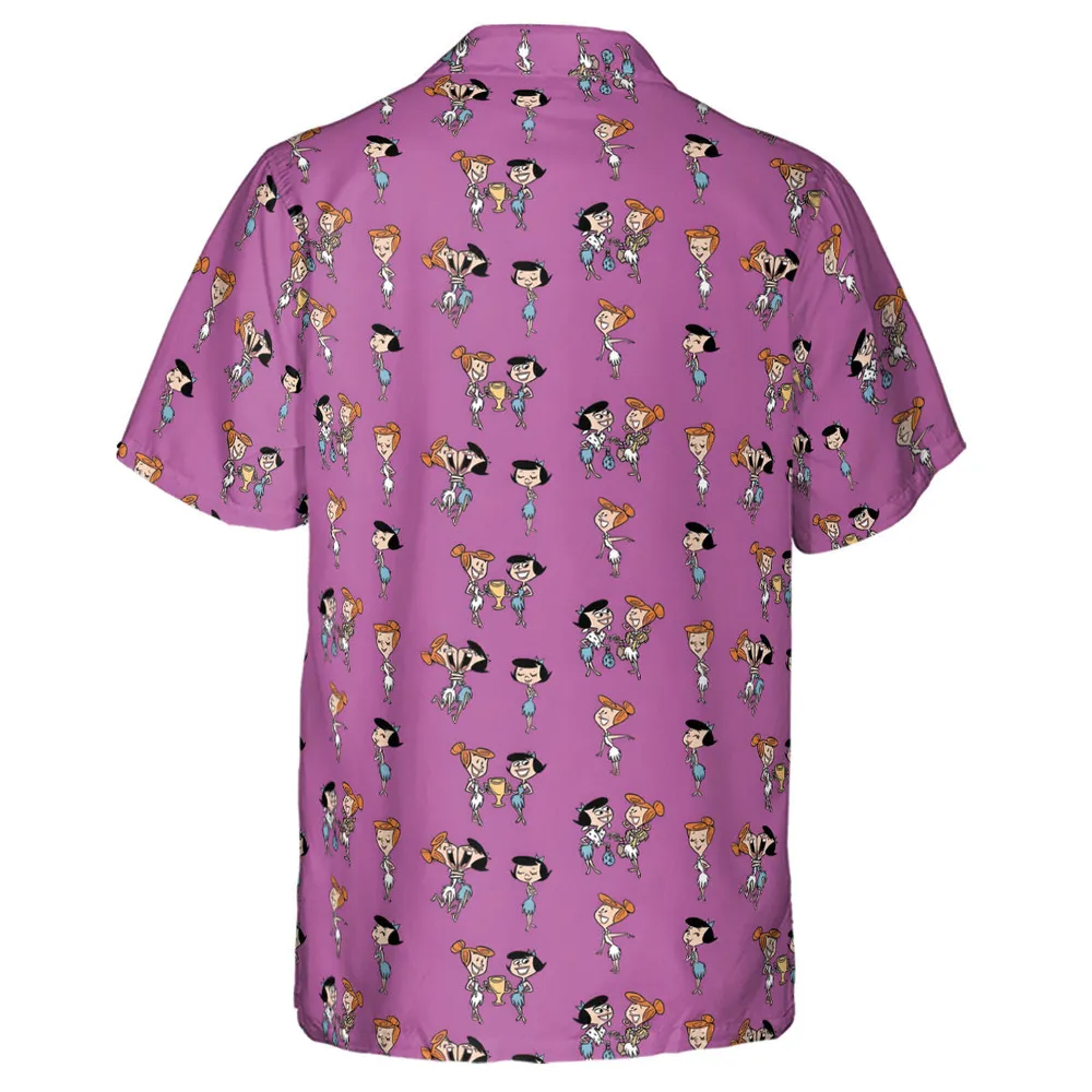 Wilma and Betty The Flintstones Hawaiian Shirt - 3