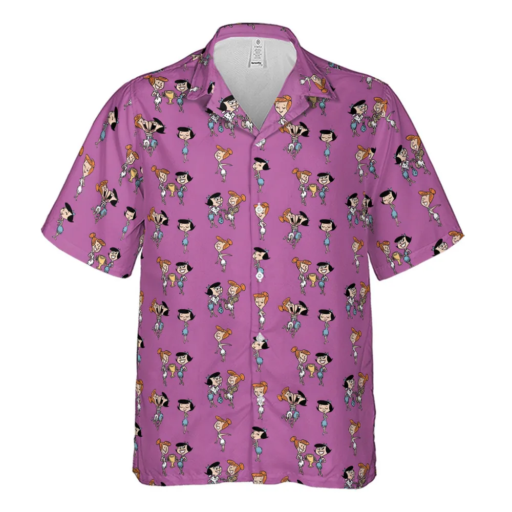 Wilma and Betty The Flintstones Hawaiian Shirt - 2