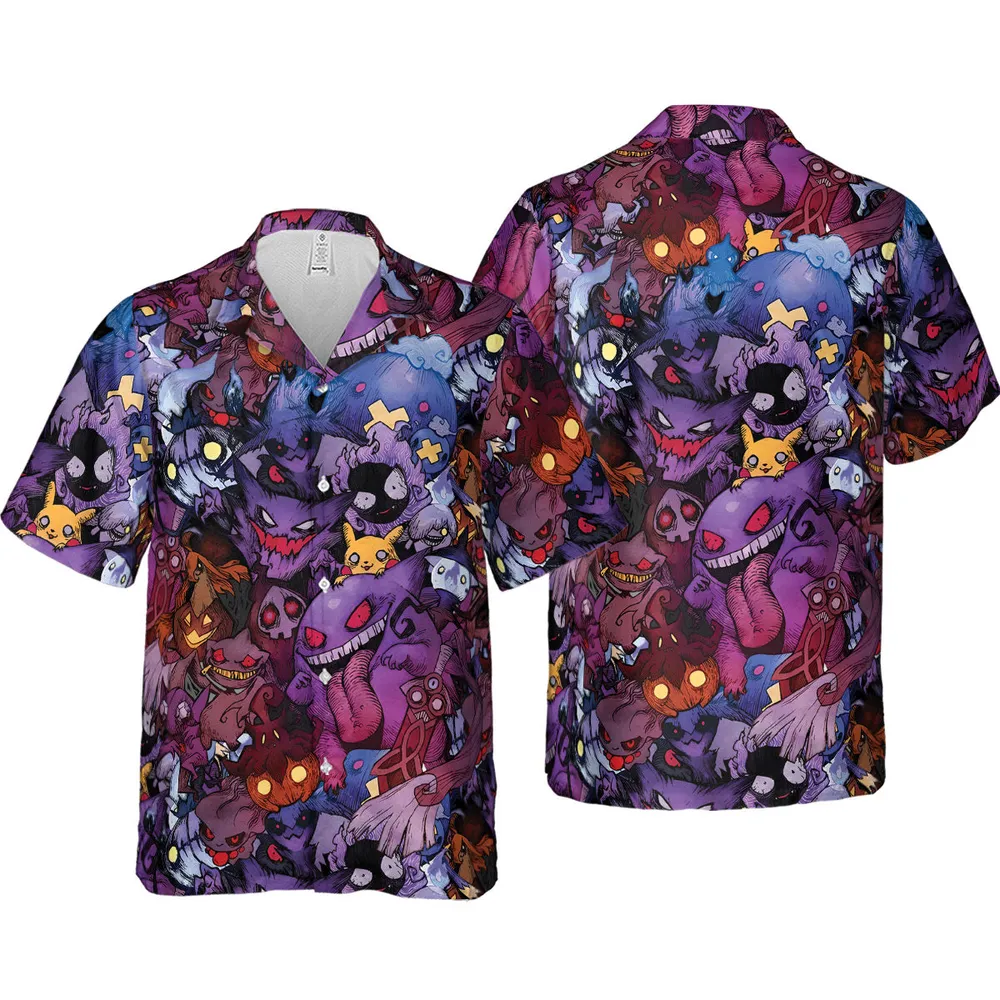 Scaries Poison Pokemon Hawaiian Shirt - 4