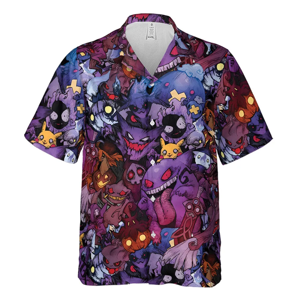 Scaries Poison Pokemon Hawaiian Shirt - 2