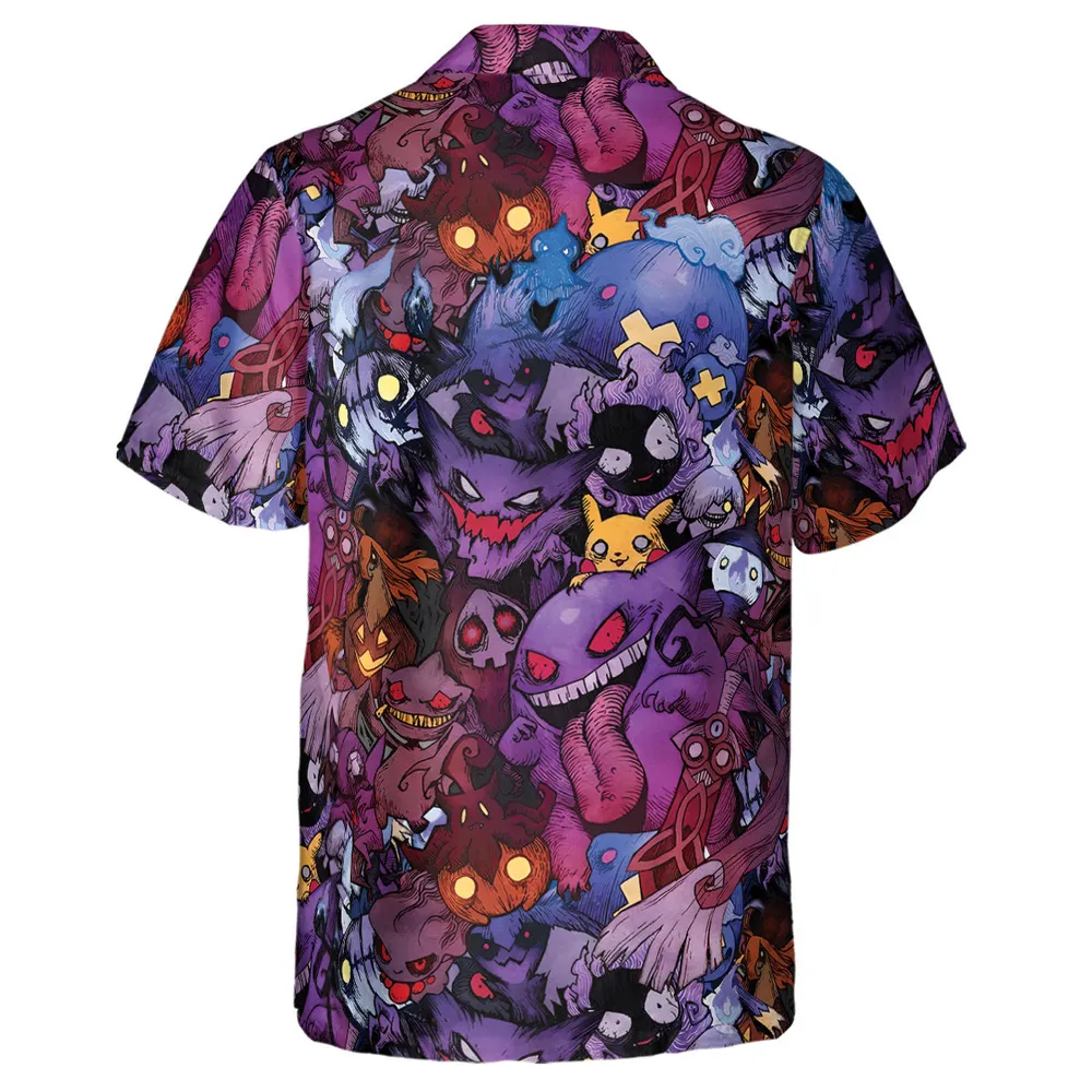 Scaries Poison Pokemon Hawaiian Shirt - 3