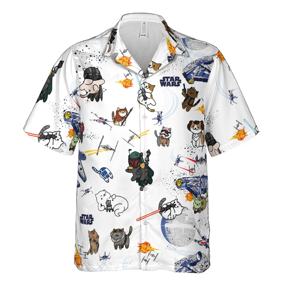 Star Wars Cats Hawaiian Shirt - 2