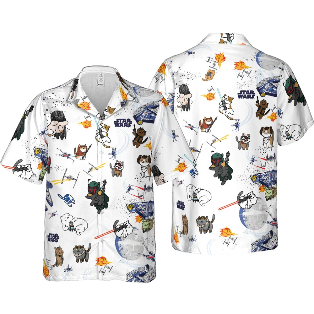 Star Wars Cats Hawaiian Shirt - 4