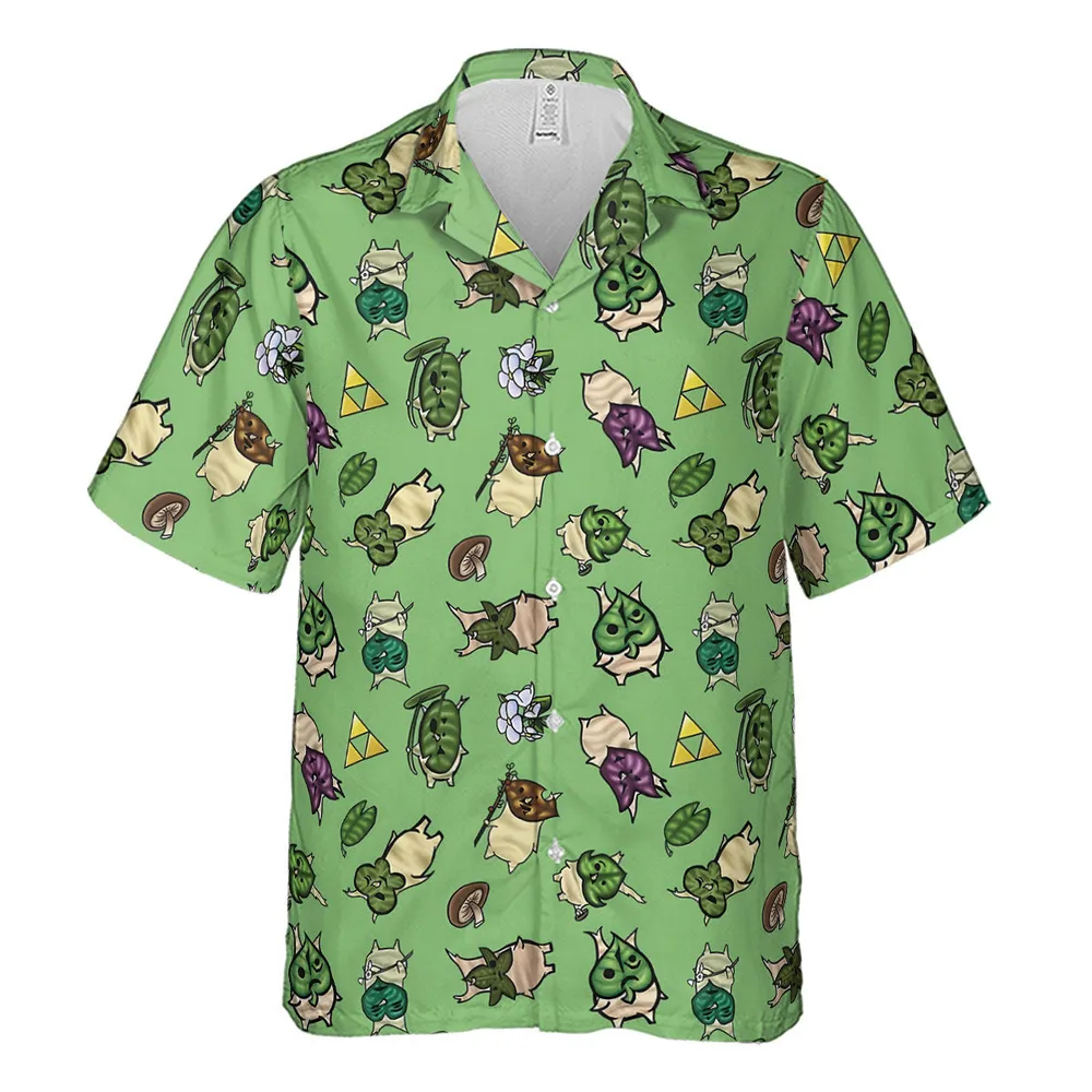 Korok Style The Legend of Zelda Hawaiian Shirt - 2