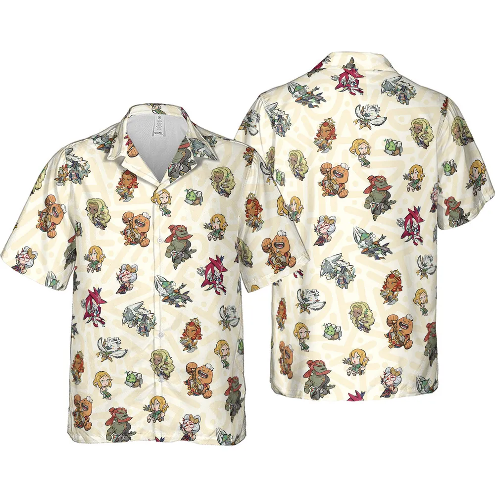 Link Look The Legend of Zelda Hawaiian Shirt - 4