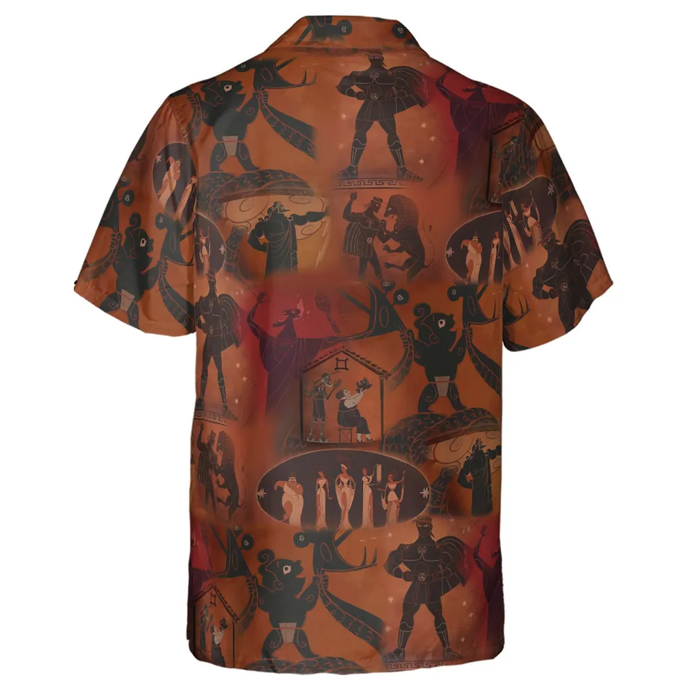 Ancient Hero Hercules 1997 Seamless Hawaiian Shirt - 3
