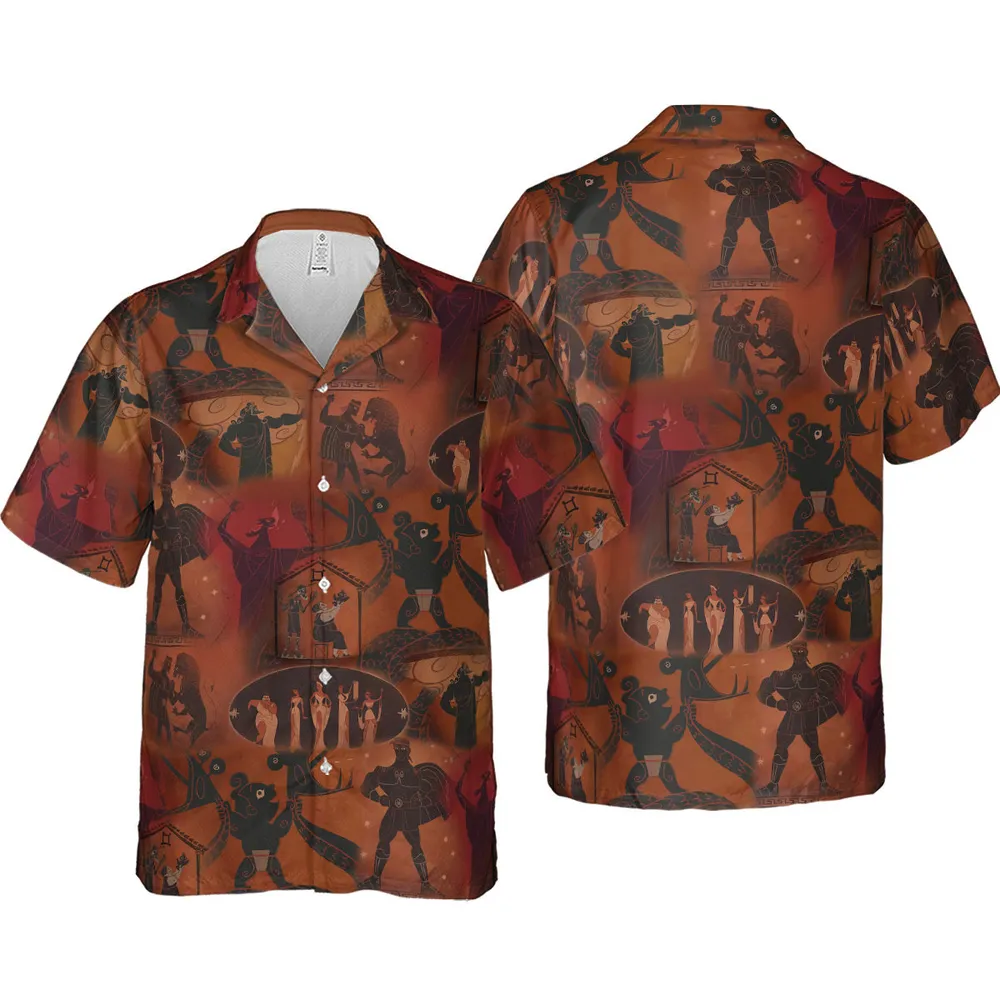 Ancient Hero Hercules 1997 Seamless Hawaiian Shirt - 4