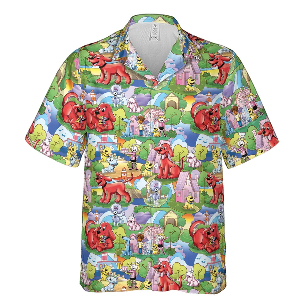 Clifford The Big Red Dog Seamless Hawaiian Shirt - 2