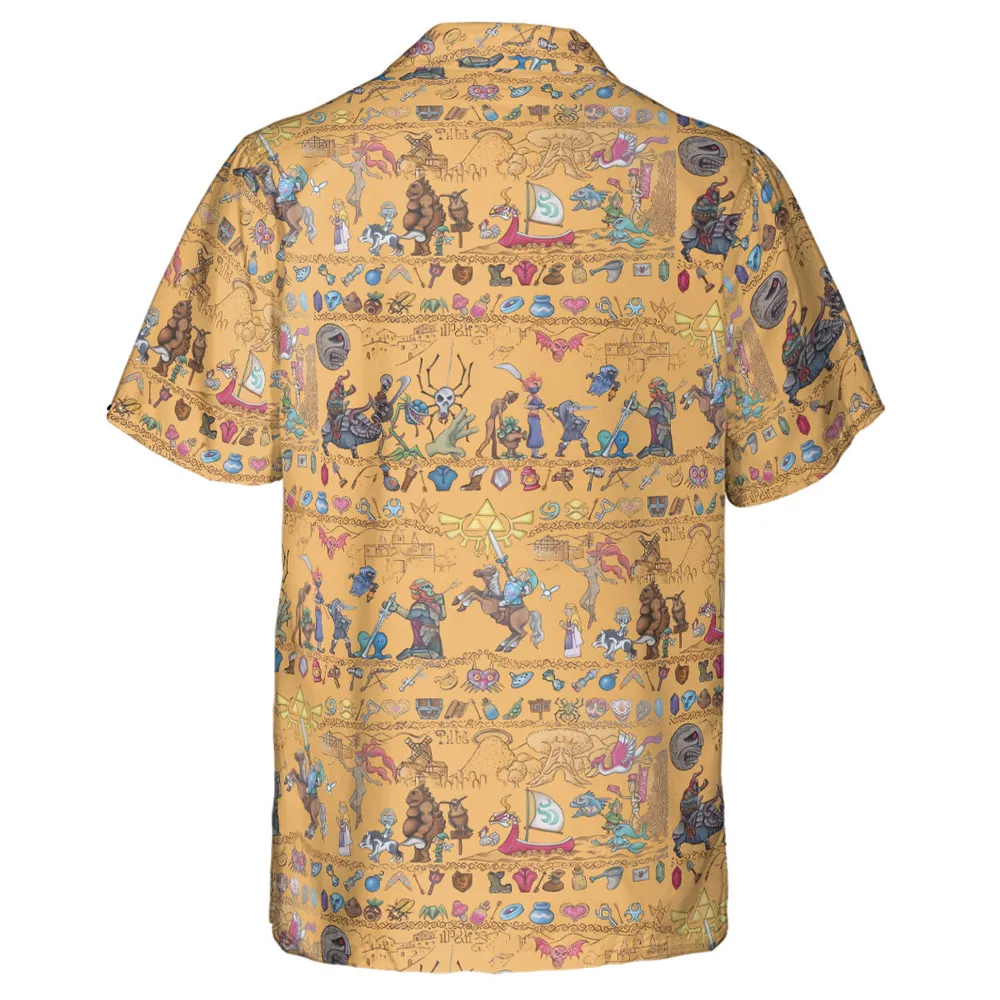 Link's Journey Tapestry The Legend Of Zelda Hawaiian Shirt - 3