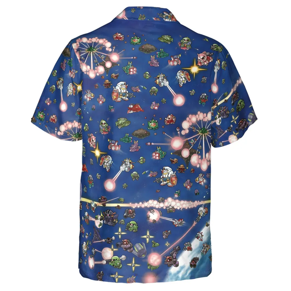 SD Gundam Battle Hawaiian Shirt - 3