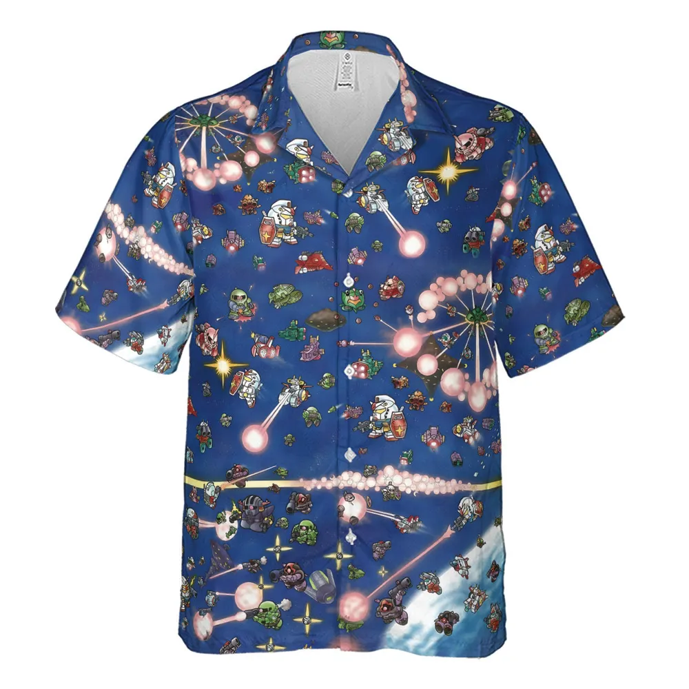 SD Gundam Battle Hawaiian Shirt - 2