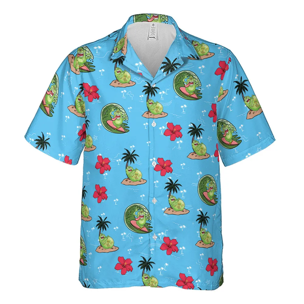 Ghostbusters Slimer Summer Vibes Hawaiian Shirt - 2