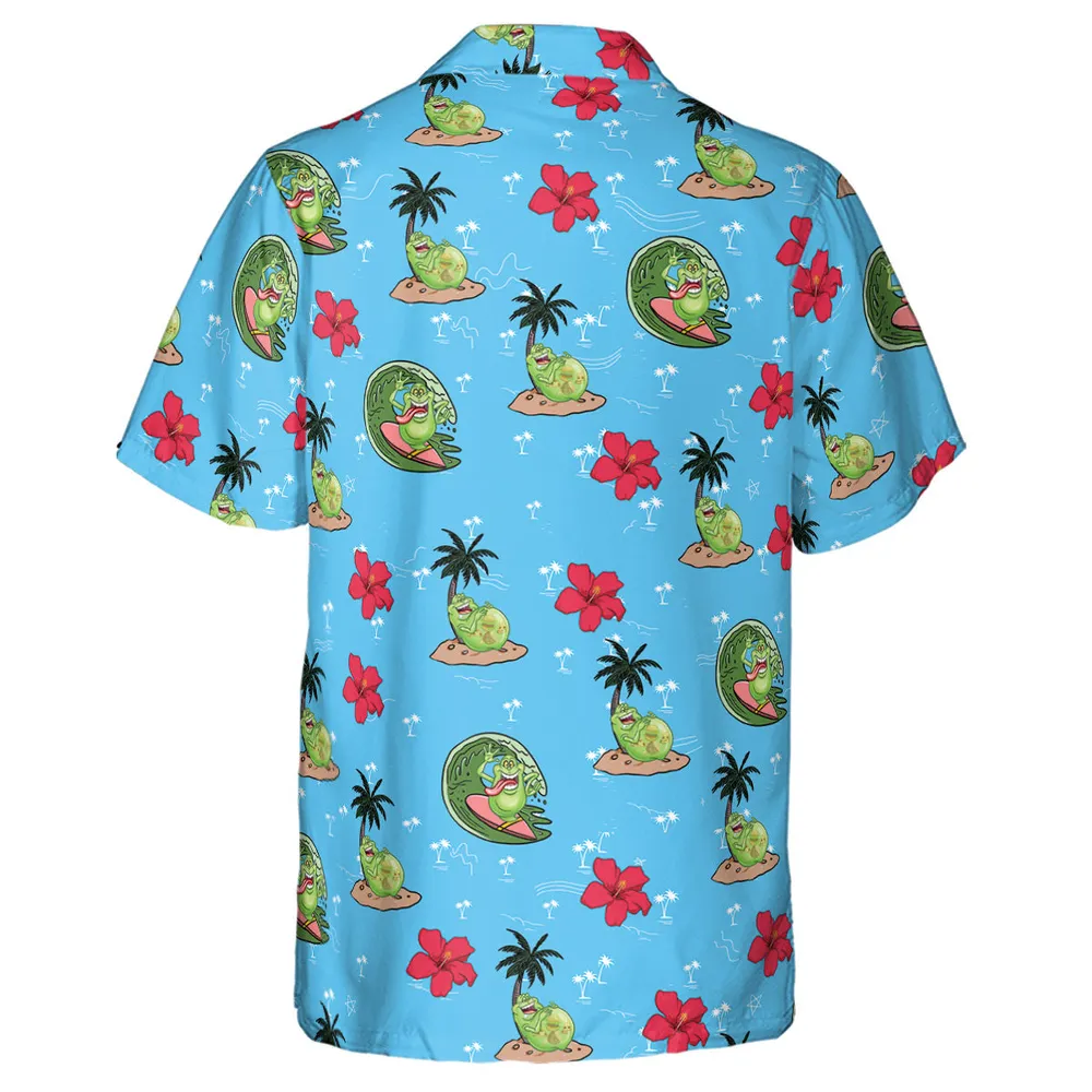 Ghostbusters Slimer Summer Vibes Hawaiian Shirt - 3