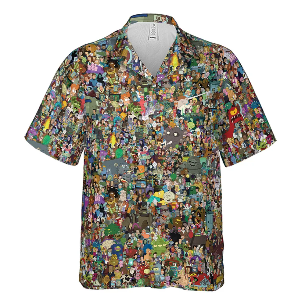 Futurama Characters Hawaiian Shirt - 2