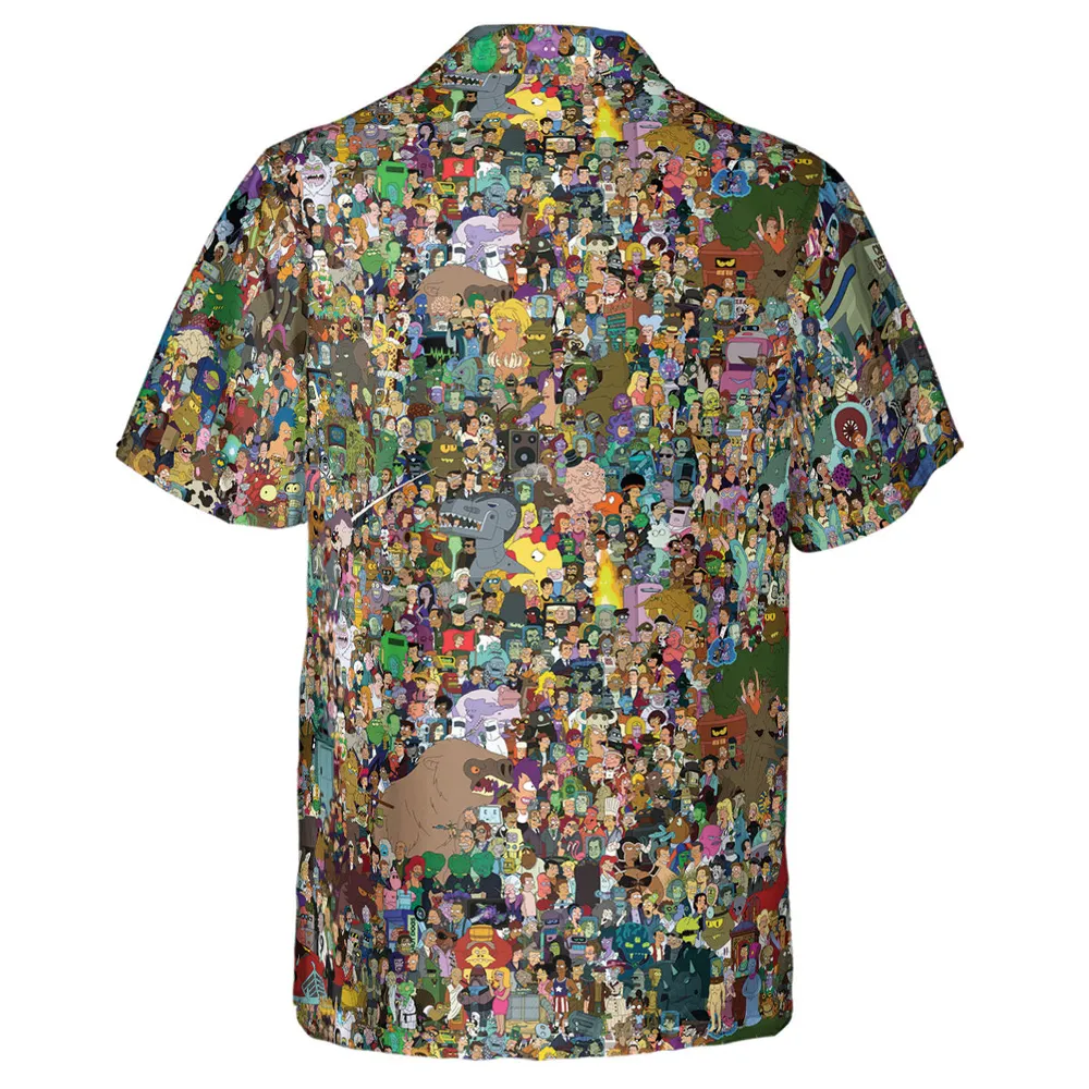Futurama Characters Hawaiian Shirt - 3