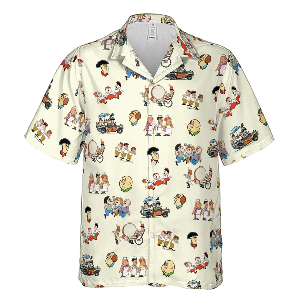 Three Stooges Cartoon 1965 Hawaiian Shirt - 2