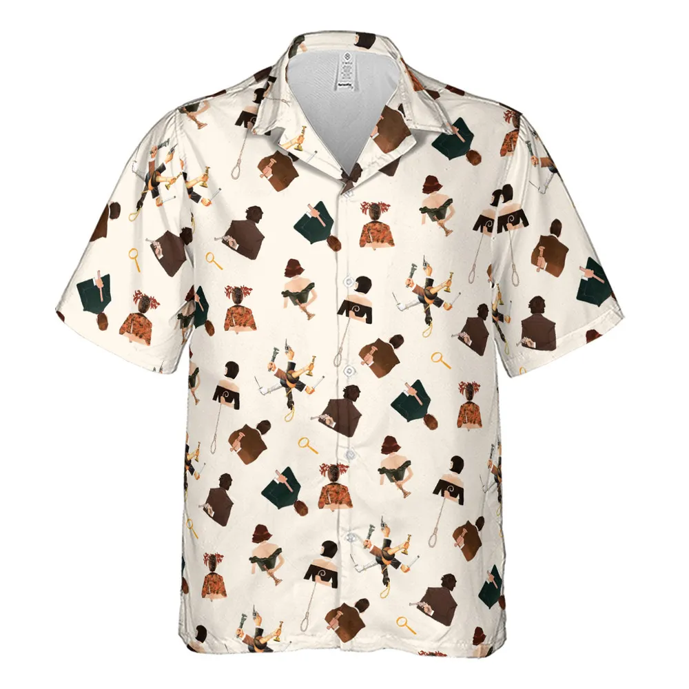 Clue The Movie Characters Pattern Hawaiian Shirt - 2