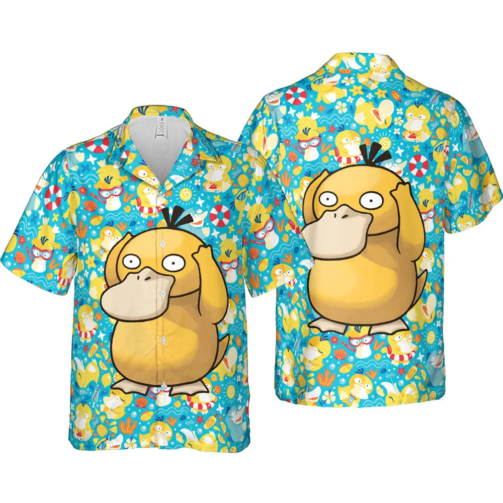 Psyduck Power Pokemon Hawaiian Shirt - 4