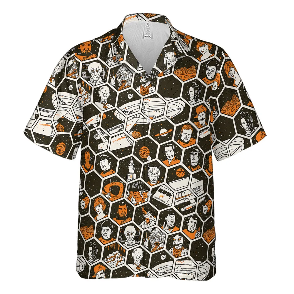 TrekToon Star Trek Hive PatternHawaiian Shirt - 2