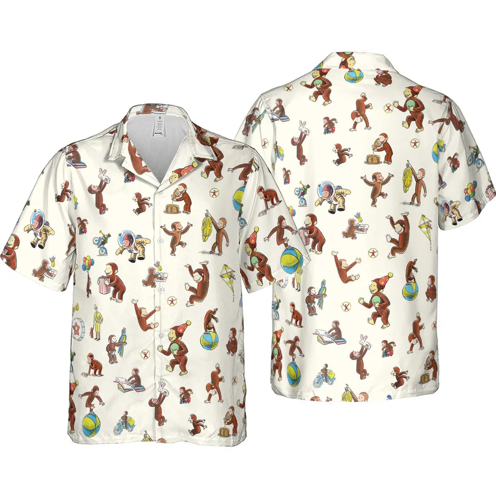 Riotsociety Curious George Hawaiian Shirt - 4