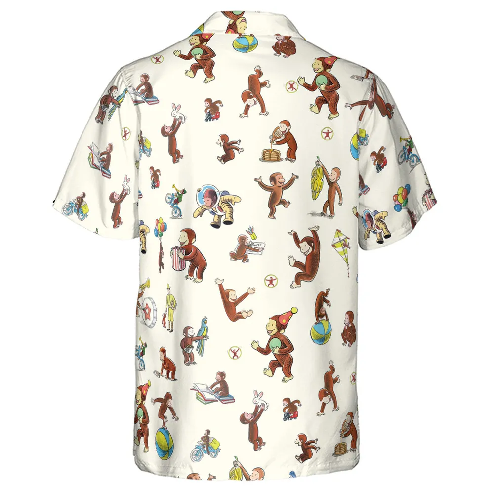 Riotsociety Curious George Hawaiian Shirt - 3