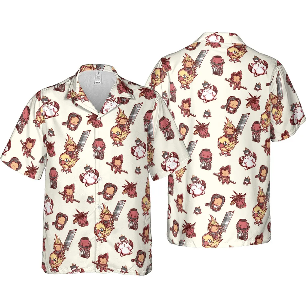 Cute Fantasy Final Fantasy Hawaiian Shirt - 4