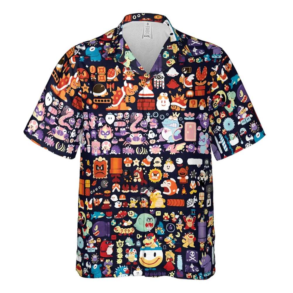 Mario Colors Super Mario Hawaiian Shirt - 2