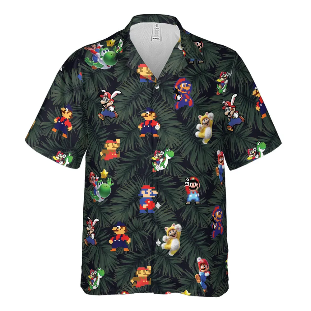 Tropical Mario Super Mario Hawaiian Shirt - 2