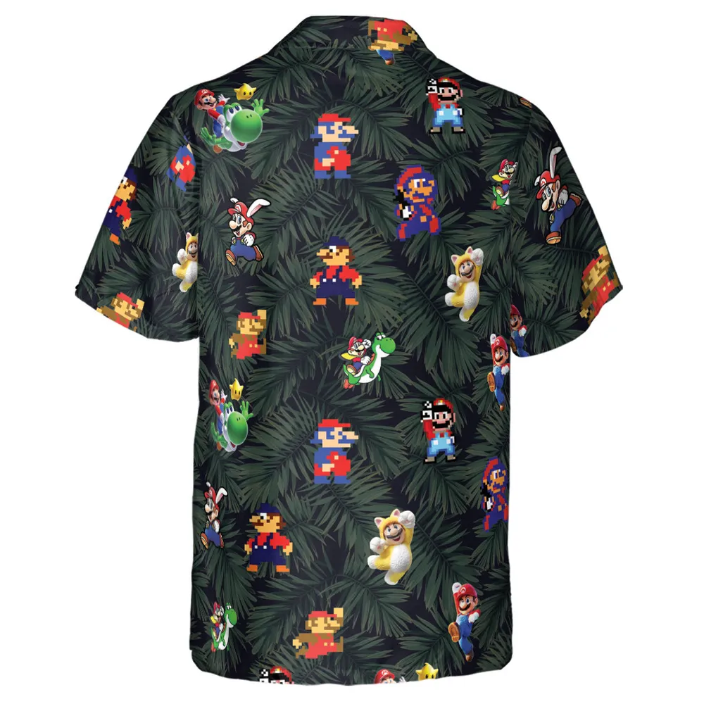 Tropical Mario Super Mario Hawaiian Shirt - 3