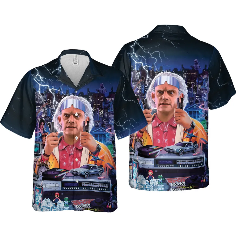 Great Scott! Back To The Future Hawaiian Shirt - 4