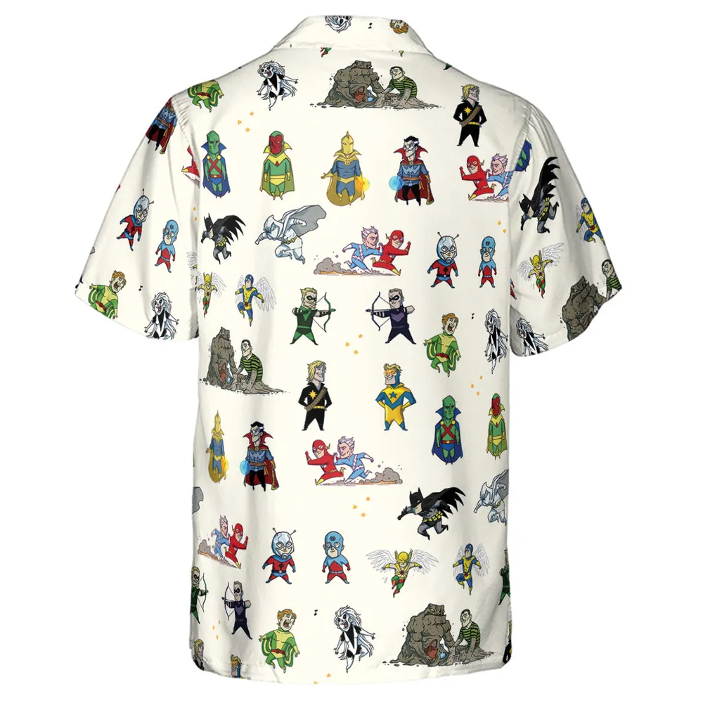 Chillin' and Battle Marvel vs DCU Hawaiian Shirt - 3