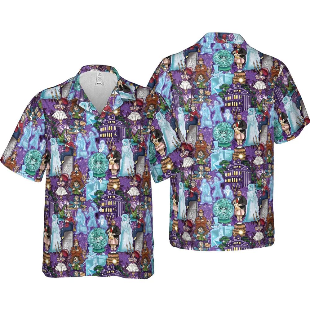 Foolish Mortal Supply Haunted Mansion Hawaiian Shirt - 4