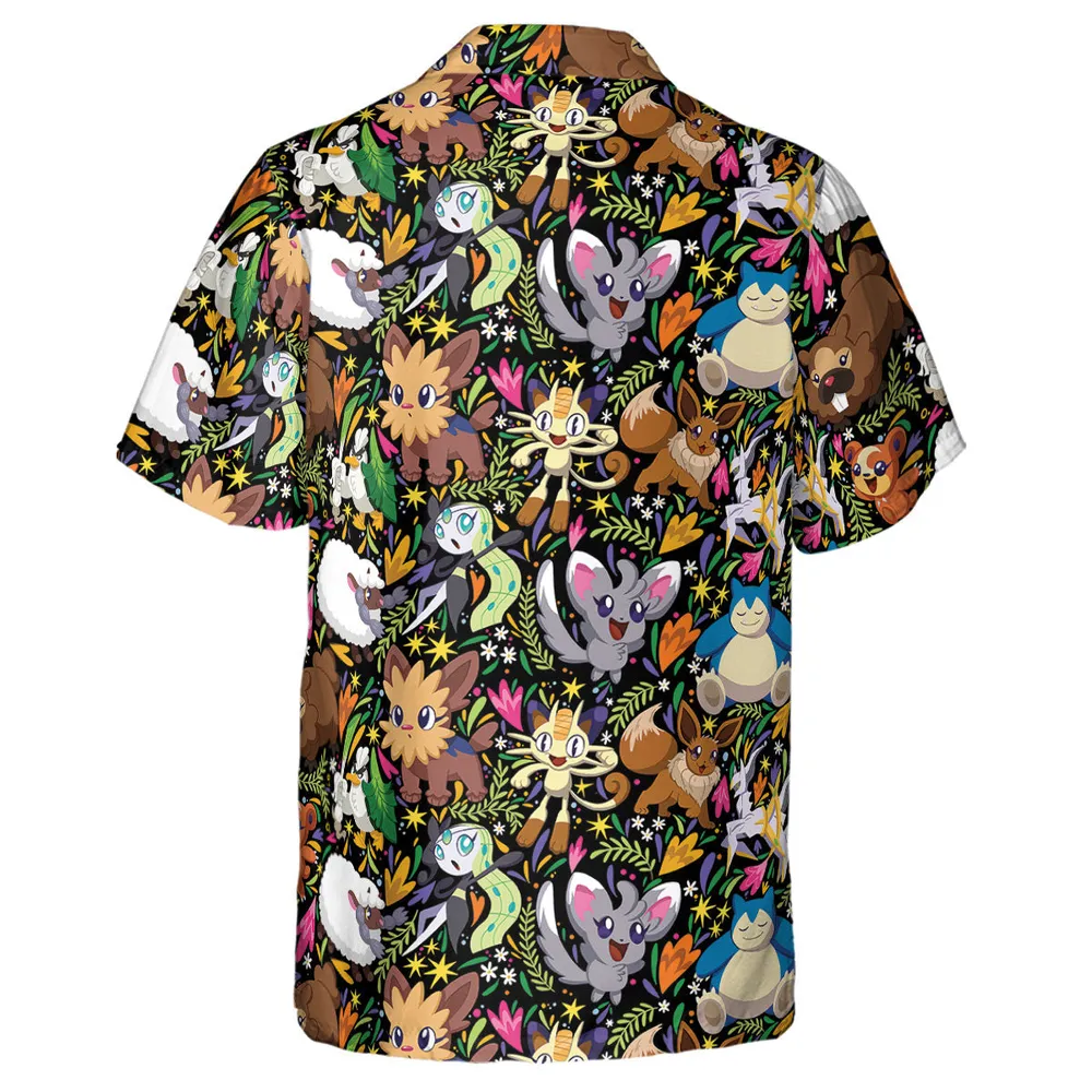Exotic Tropical Pokemon Hawaiian Shirt - 3