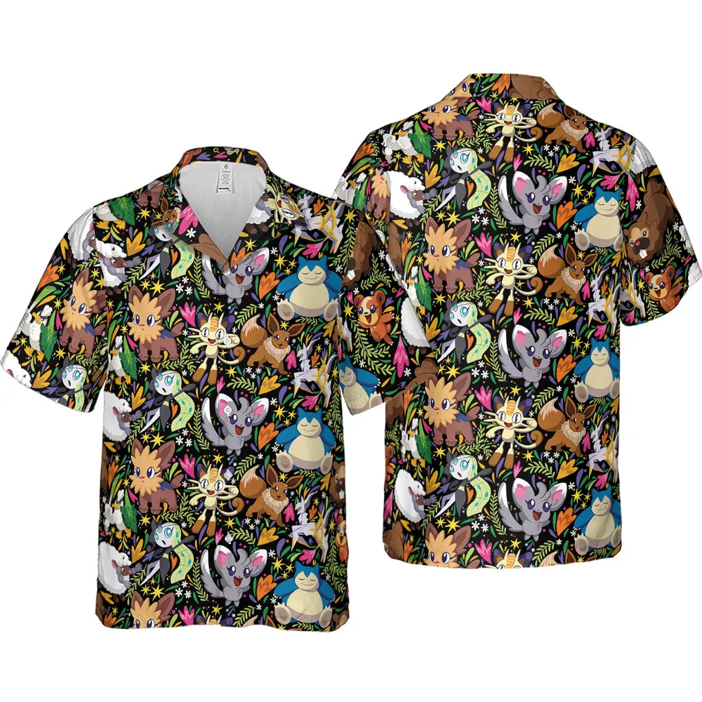 Exotic Tropical Pokemon Hawaiian Shirt - 4