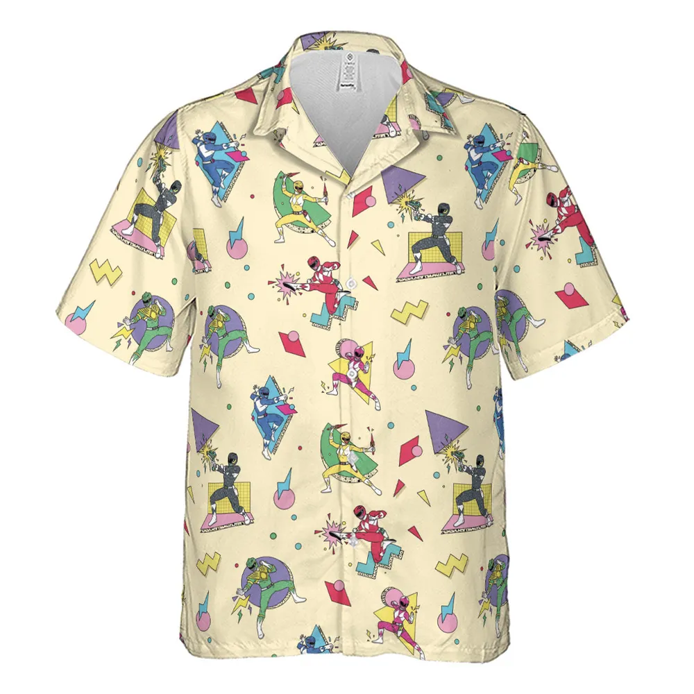 Morphin Team Power Rangers Hawaiian Shirt - 2