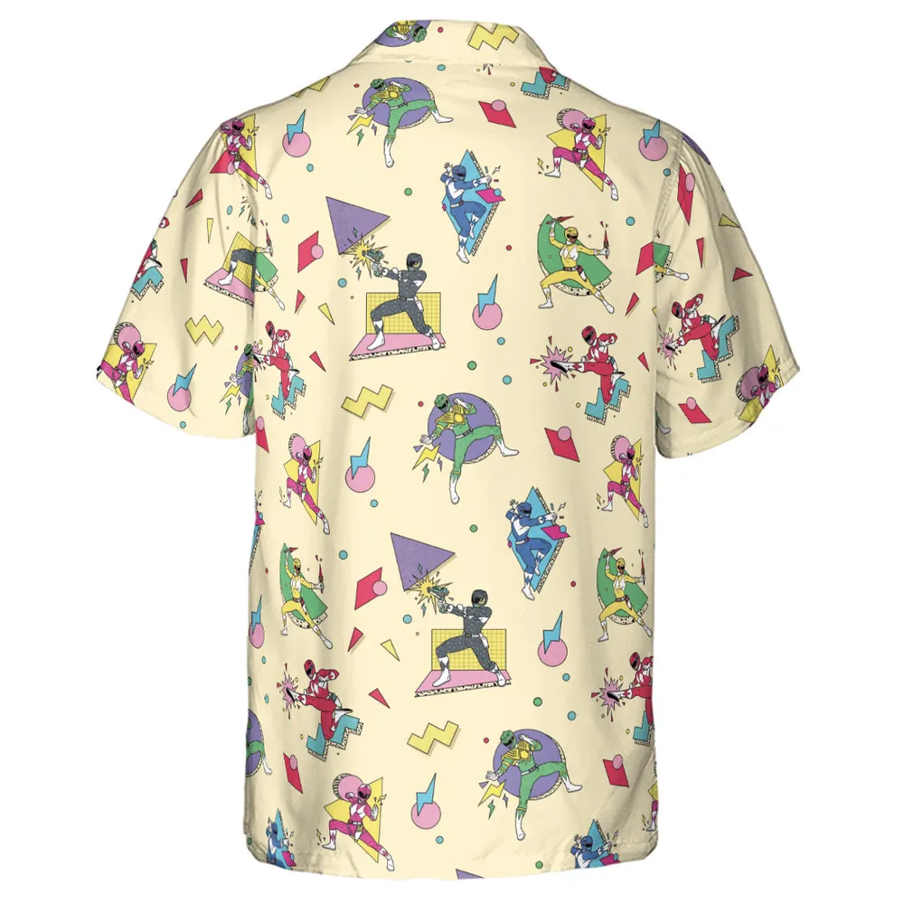 Morphin Team Power Rangers Hawaiian Shirt - 3