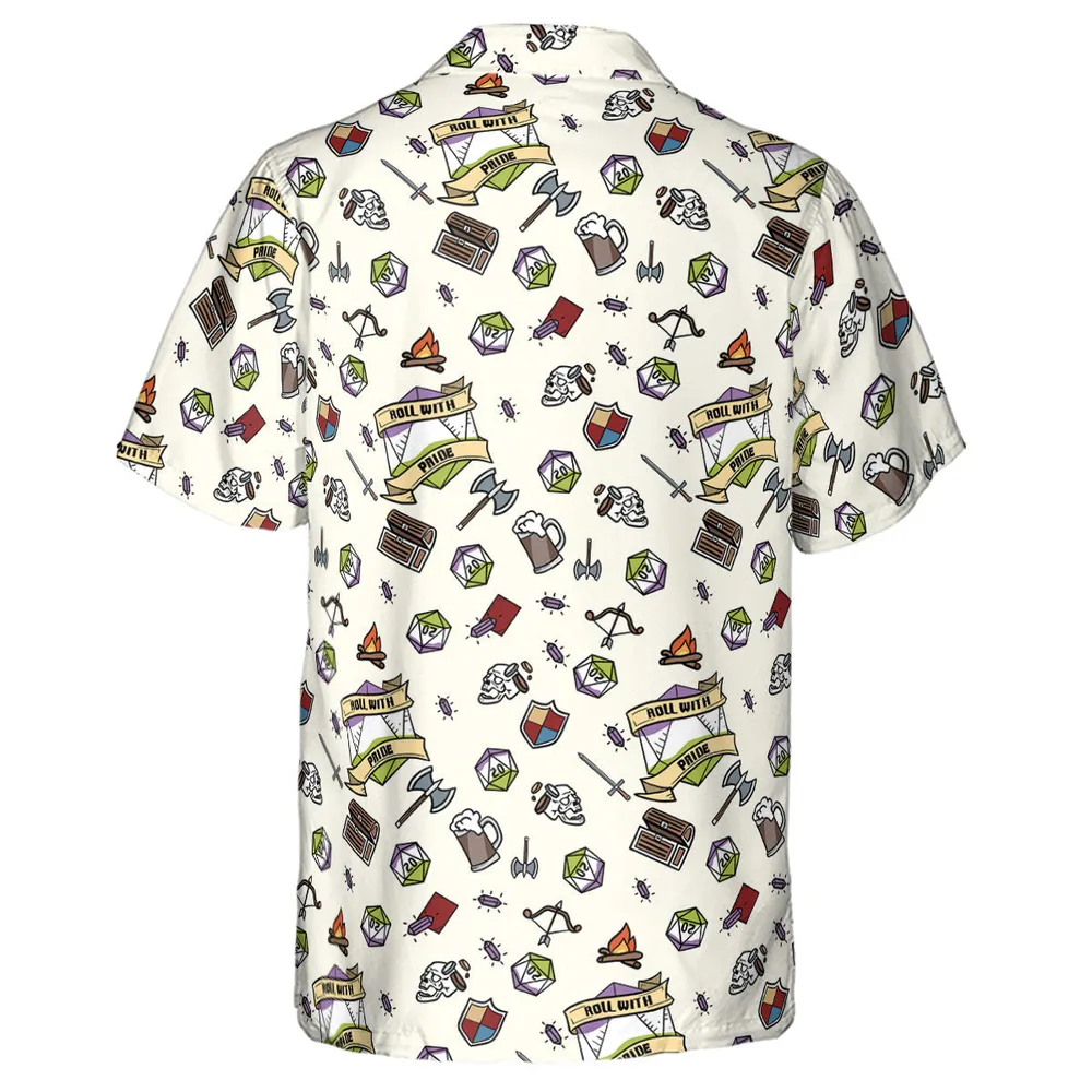 Roll With Pride DnD Hawaiian Shirt - 3