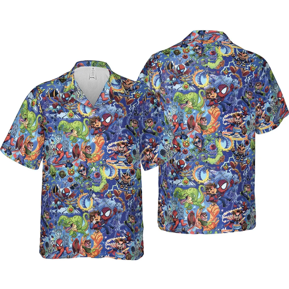 Web Slinger Spider Man Hawaiian Shirt - 4