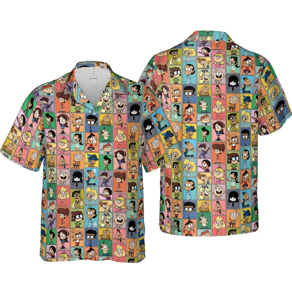 The Loud House Patterns Hawaiian Shirt - 4