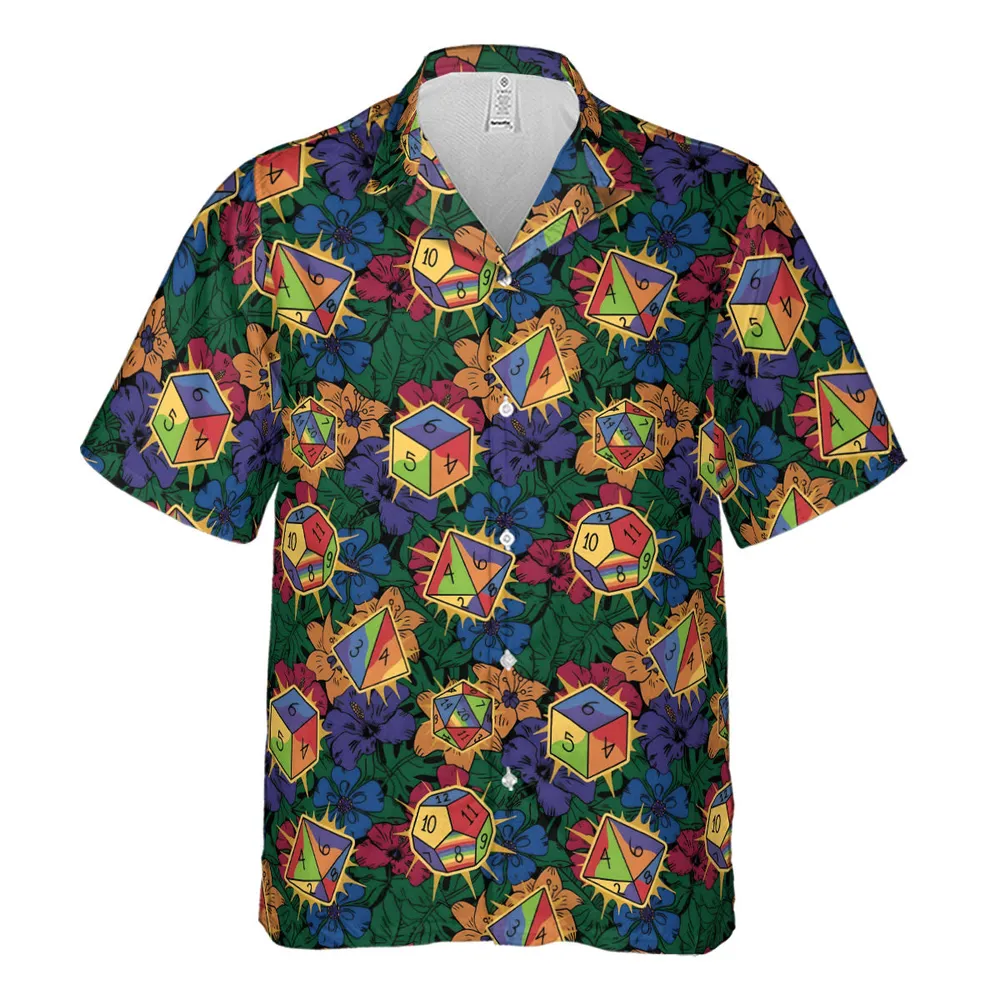 Tropical Dice DnD Hawaiian Shirt - 2