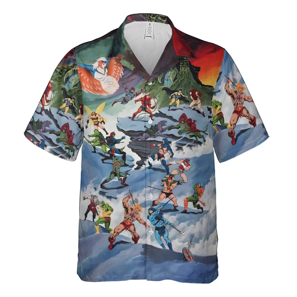 MOTU Castle Grayskull Battle Hawaiian Shirt - 2
