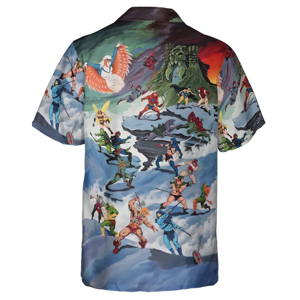MOTU Castle Grayskull Battle Hawaiian Shirt - 3