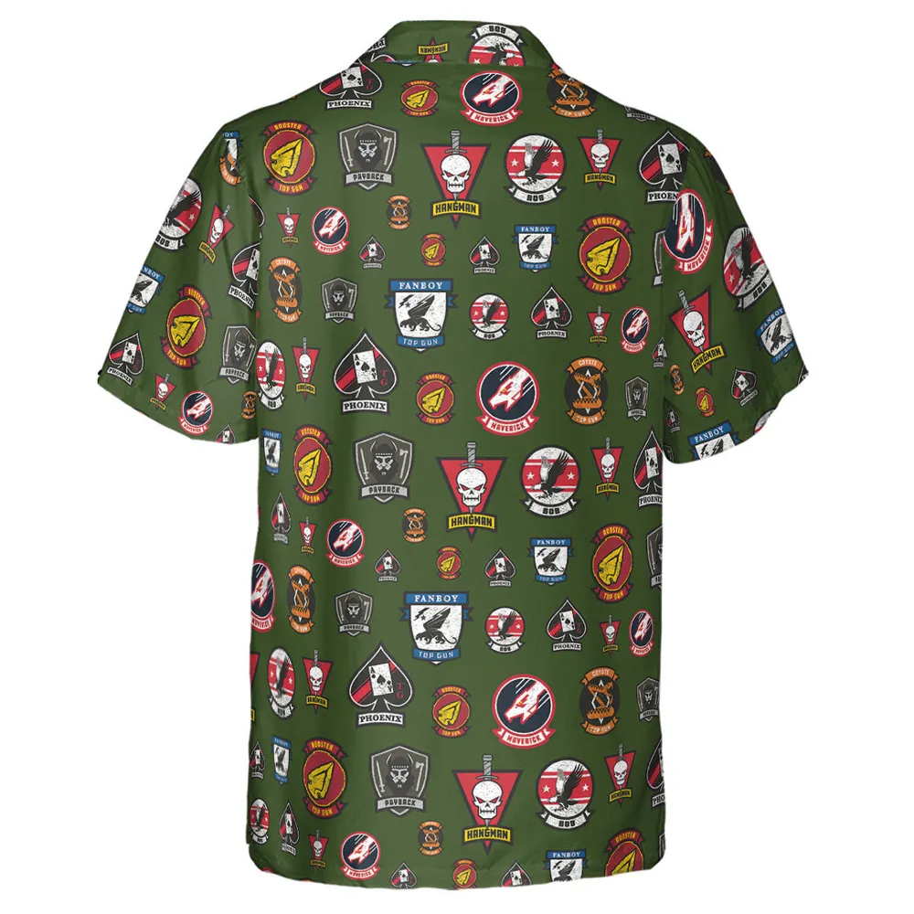 Top Gun Badge Hawaiian Shirt - 3
