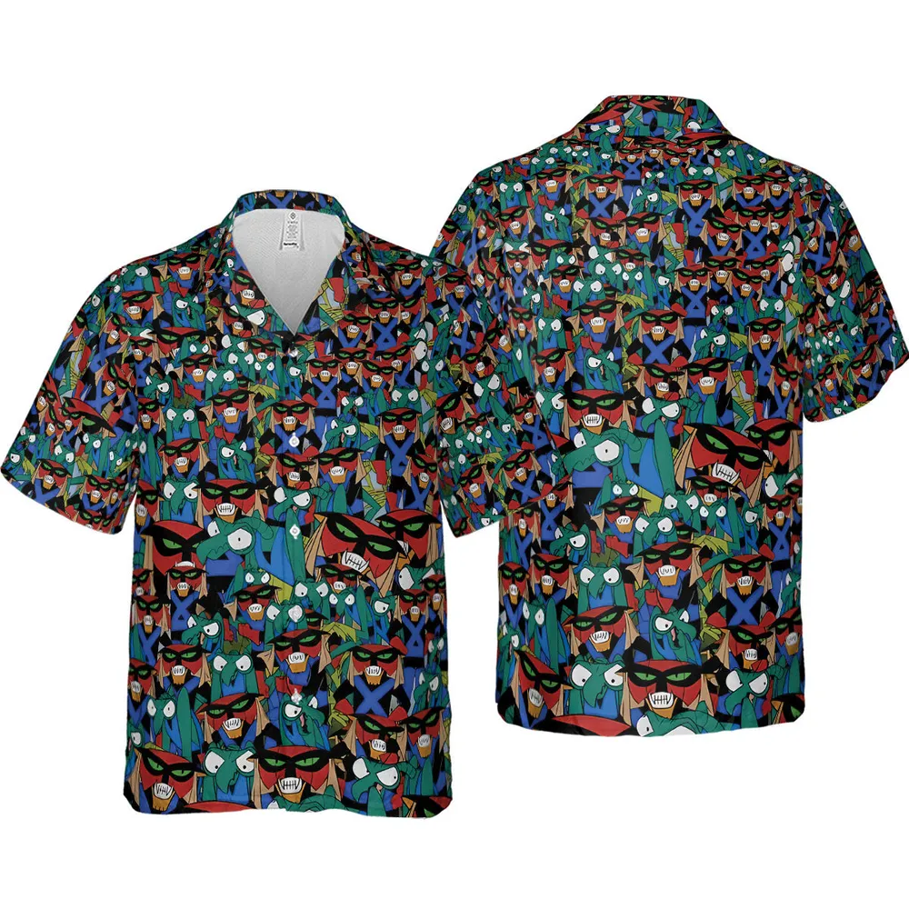 Brak and Zorak Space Ghost Coast to Coast Hawaiian Shirt - 4
